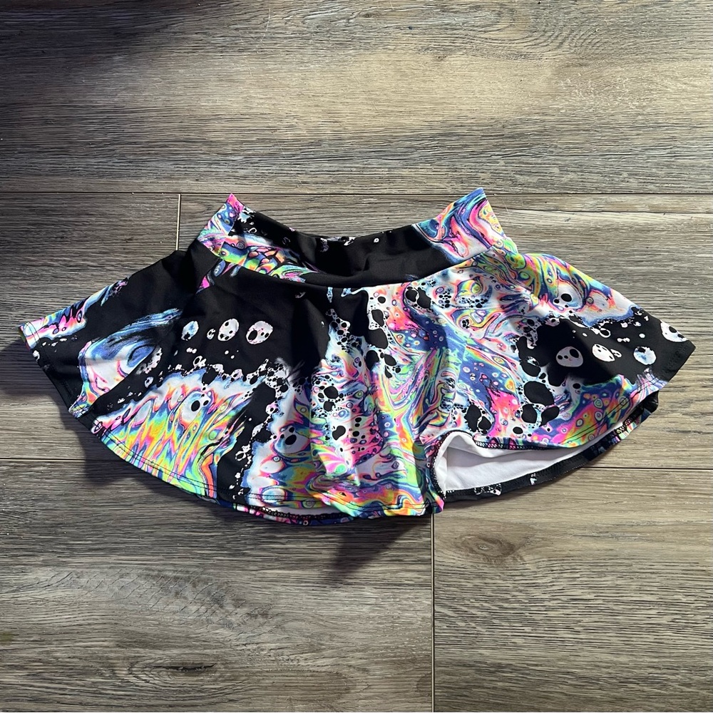 iHeartRaves Liquid Tripp Skater Skirt